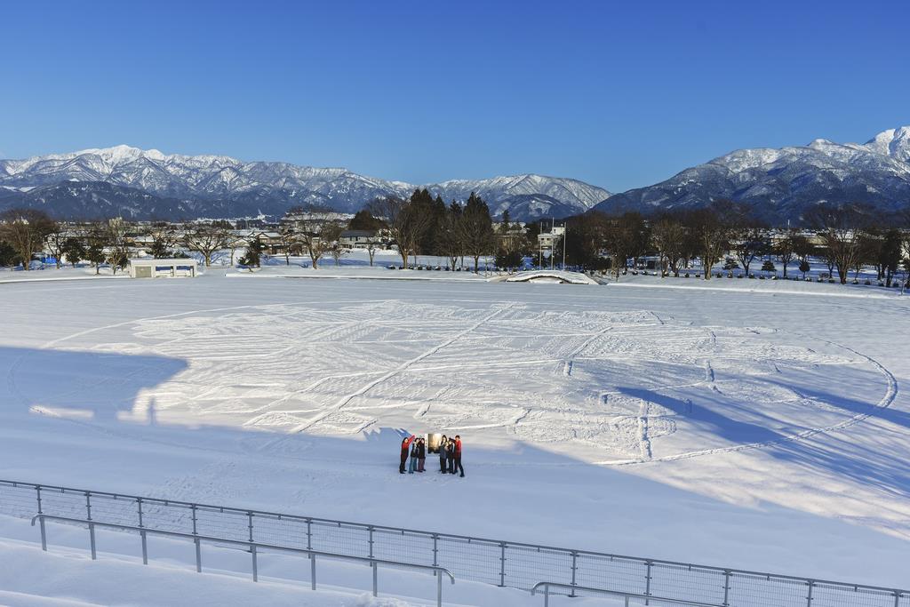 雪の花スノーアート完成