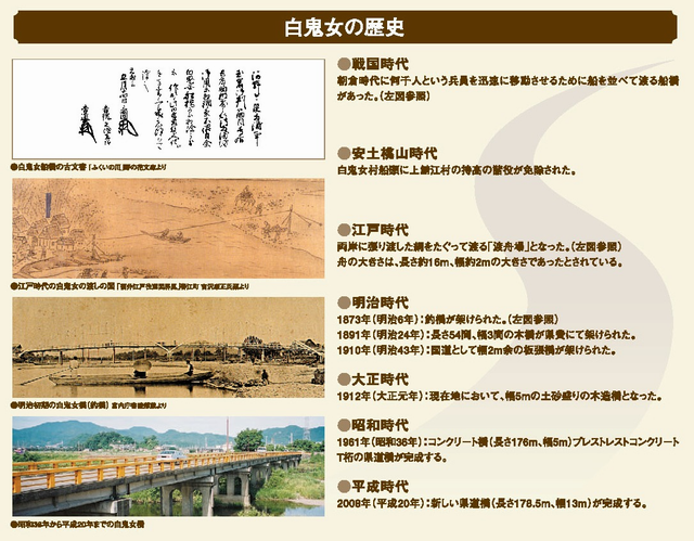 白鬼女橋の歴史