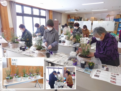 春を彩る寄せ植え教室