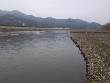 南川_施工後_今富大橋の上流を望む