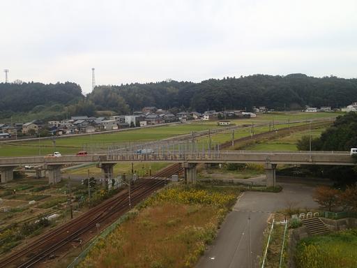 H29.10.11芦原温泉駅付近から北を望む