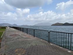長井浜海水浴場転落防止柵更新
